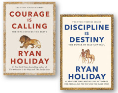 Ryan Holiday- Courage Is Calling, Discipline Is Destiny 2 Books Set NEW HARDCOVR