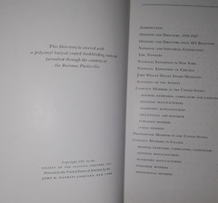 spi THE SOCIETY OF THE PLASTICS INDUSTRY INC 1947 DIRECTORY hardcover
