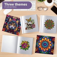 Adult Coloring Books Set:3 Coloring Books for Adults Animal Flowers & Other Them