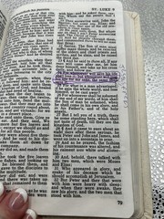 Cambridge KJV Cum Privilegio, White French Morocco Leather. Brevier Text Edition