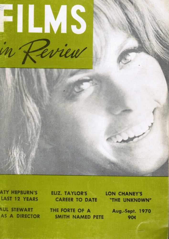 Films in Review: August-September, 1970 Stephanie Powers, Cover
