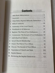 The Biblical Distinctives of Baptists by Donald K Anderson & David M Gower 1992
