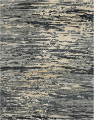 Scott Living Huron Modern Abstract Stripe Charcoal 8′ x 10′ Area Rug