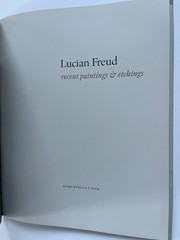 LUCIAN FREUD Recent PAINTINGS & ETCHINGS Acquavella ~ lot of 2 art catalogues
