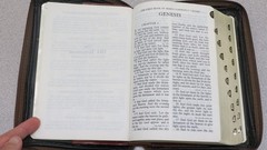 Holy Bible KJV Giant Print – Holman 1982 – bonded leather book – leather case