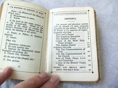 Vtg Little Key of Heaven Prayer book 1937! CELLUOID COVER! CRUCIFIX! GILDED