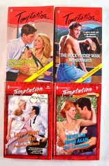 Lot of 48 Vintage Harlequin/Silhouette 'Desire’ & 'Temptation’ Series Paperbacks