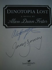 Dinotopia Lost Alan Dean Foster & James Gurney SIGNED 1st/1st 1996 HCDJ Dinosaur