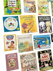 Lot of 28 RANDOM Illustrated Children’s Kids Books Unsorted bundle ages 7-11
