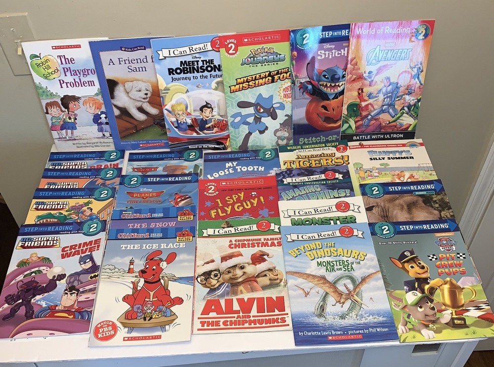 Lot 25 LEVEL 2 BOYS – I Can Read, Step Into Reading Scholastic Readers Books