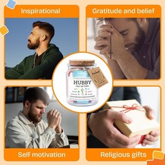 Meaningful Christian Gifts for Husband – Color-Coded Bible Verse Jar, 5 oz