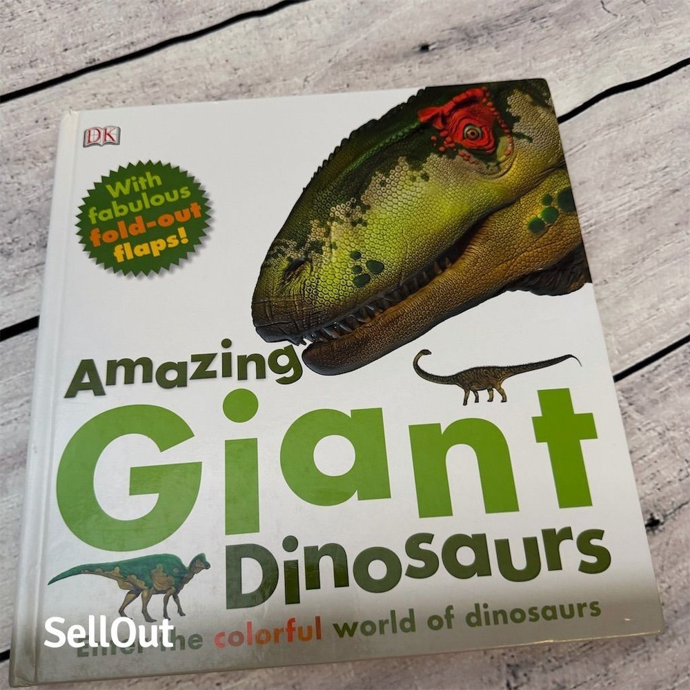 Amazing Giant Dinosaurs Interactive Children’s Book Ages 4-8 Hardcover