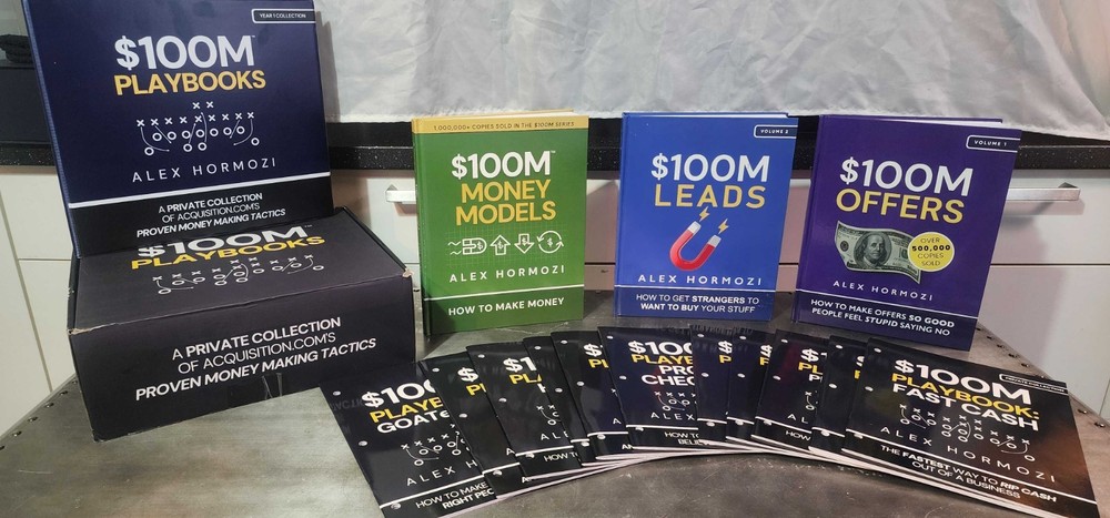 Alex Hormozi $100M Collection – 12 Playbooks + 100M Money Models + Leads + Offer