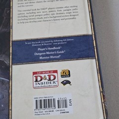 Dungeons & Dragons: Player’s Handbook 2 and 3 Hardcover 4th Edition Books