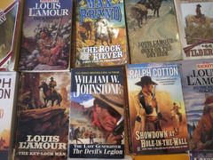 Old Western Paperback Books Lot of 27 Lamour Compton Johnstone etc Some Vintage