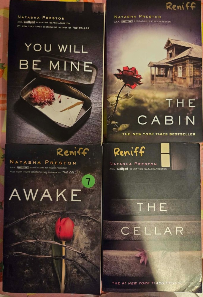 Natasha Preston YA Thriller Book Lot: Cabin, Awake, Cellar, & You Will Be Mine