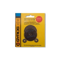 Gyros Tools Fiber Disks HT 1-1/2 in X 1/8 in Fiberglass Cutting 2 pc 11-32156