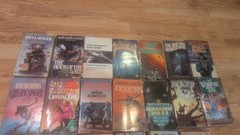 Lot of 37 Science Fiction Fantasy Paperbacks Novels 1960s-modern Daw & Others