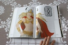 JULIE HASLER FANTASY CROSS STITCH Unicorn Pegasus Zodiac Signs 2000 128 Pages