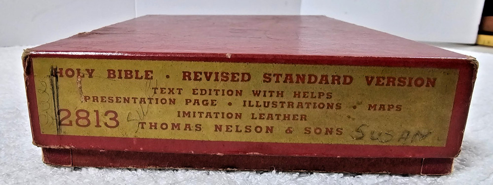 Antique 1901 Holy Bible Revised Version Thomas Nelson Gilt Pages Boxed
