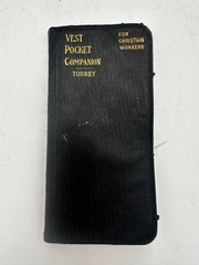 1895 TRUE FIRST EDITION Vest Pocket Companion Christian Workers RA Torrey REVELL