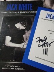 JACK WHITE SIGNED BOOK Collected Lyrics BLACKWELL Stripes Will Pass Psa HOF SNL