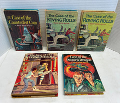 D3 Lot of 5 Brains Benton Mystery Hardcover Books by George Wyatt Whitman 1960’s