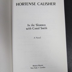 In The Slammer With Carol Smith Calisher 1997 First Edition Marion Boyars Novel