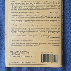 FREUD’S LAST SESSION – ACTING EDITION By Mark St. Germain *SIGNED + AUTOGRAPHED*