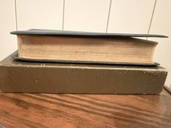 Vintage Cambridge Compact Bible KJV 63X Blue Hand Grained Morocco Leather Boxed
