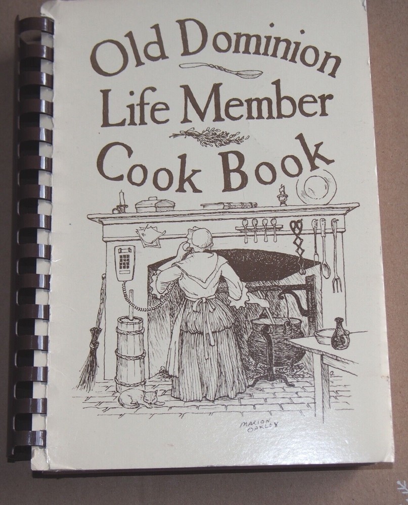 Virginia Telephone Pioneers of America Old Dominion Chapter Cookbook 312 pages