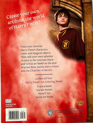 Harry Potter Chamber of Secrets ART COLORING Book: TRACE A SCENE and Color! NEW