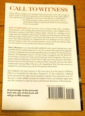 2020 Call To Witness by Sherry Blackman SIGNED Softcover Book 304 Pages