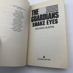 Guardians #15 snake Eyes Paperback, Richard Austin 1st Printing 1990
