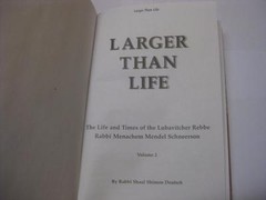Larger than life 2 The life and times of Lubavitcher Rebbe CONTROVERSIAL Deutsch