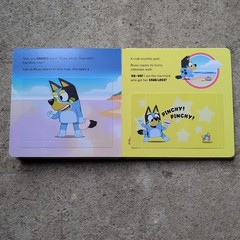 4 x BLUEY BOARD PICTURE BOOKS THE BEACH THE POOL CHARADES BOB BILBY