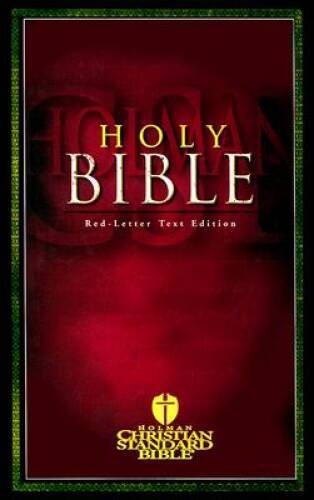 Holy Bible Holman Christian Standard Bible: Red-Letter Text Edition – GOOD