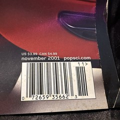 Vintage Popular Science Magazine August, September, November 2001 HISTORIC ISSUE