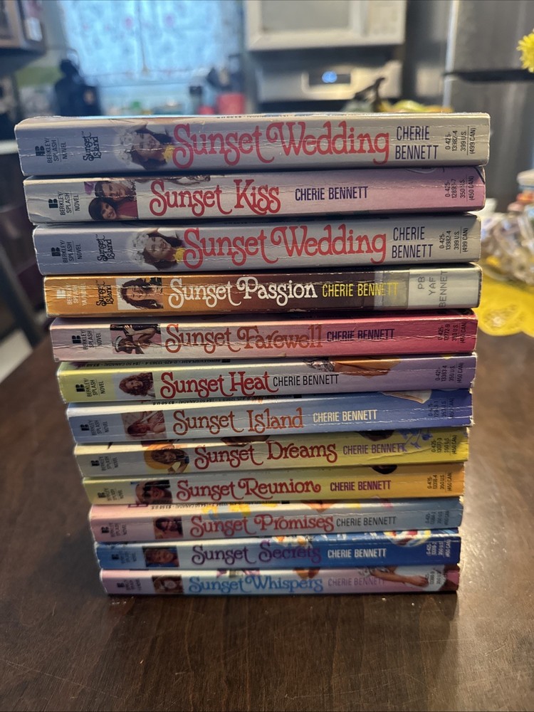 Sunset Island Series Cherie Bennett 1990s Teen YA Paperbacks Lot Of 12