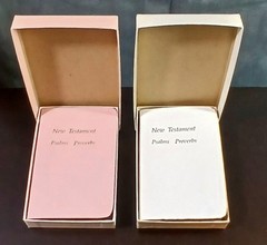 1968 2-KJV Pocket New Testaments Psalms & Proverbs National Bible Press Like New