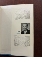 History and Existential Theology (1969 Vintage Hardcover) By Norman J. Young