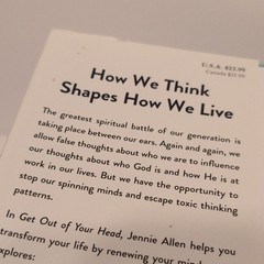 Jennie Allen Get Out of Your Head: Stopping Toxic Thoughts WaterBrook HC 2020