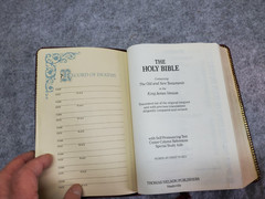 Holy Bible (KJV) Reference Edition 1972 Red Letter, Leather, Thomas Nelson 586BG