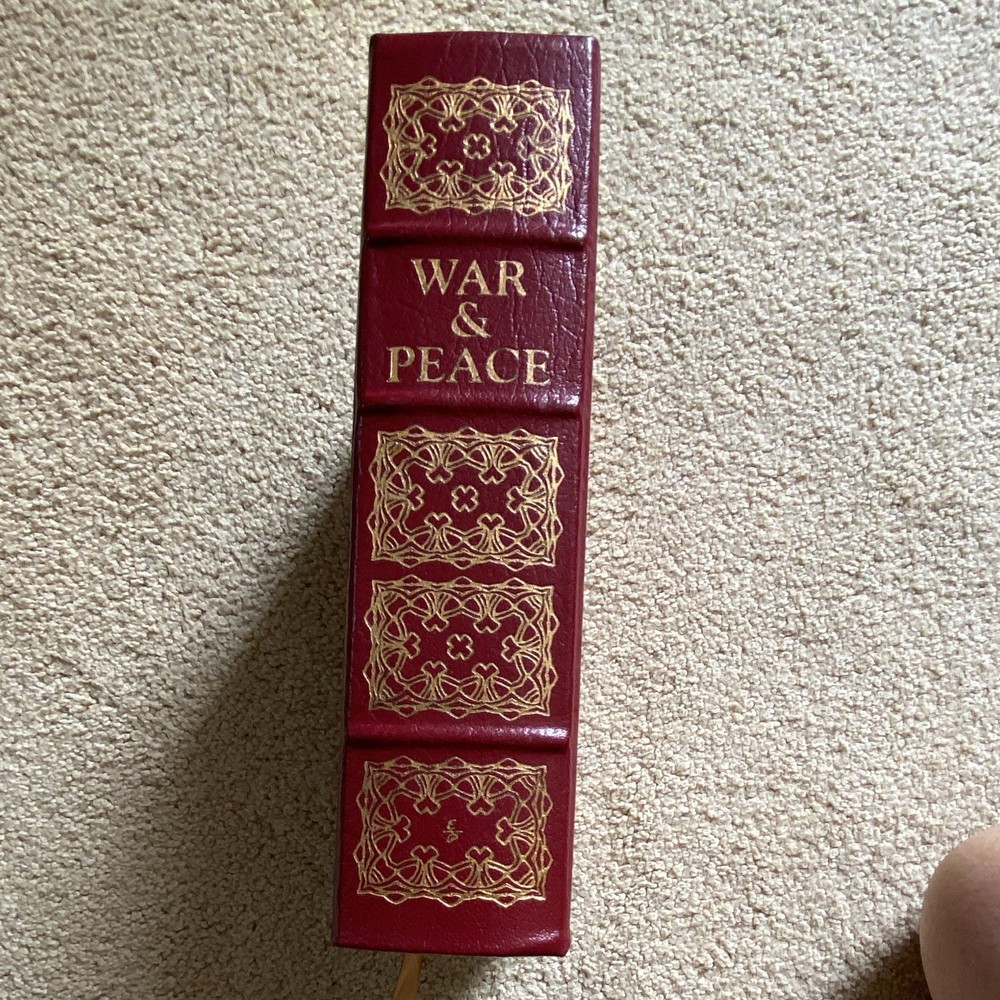 War and Peace by Leo Tolstoy Easton Press Leather Bound 100 Greatest 1981