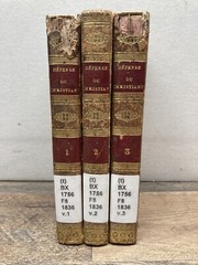 Defense du Christianisme, Frayssinous, 3 Volume Set Hardcover, 1836