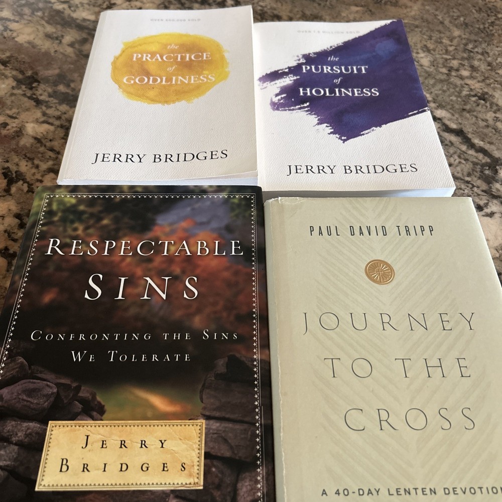 Christian Book LOT OF 4–Jerry Bridges & Paul David Tripp…LIKE NEW