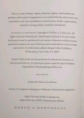 THE WOMAN IN THE WINDOW by A.J. FINN (2018, HC/DJ 1st Ed) * SINGED *
