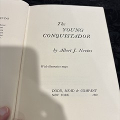 Book. The Young Conquistador by Albert J Nevins 1960. 1st Edition Vintage