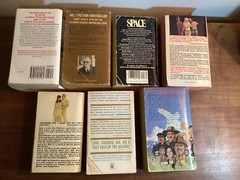 JAMES A. MICHENER Books LOT OF 7 Vintage Paperback Softcover MIXED Set 1960-1988
