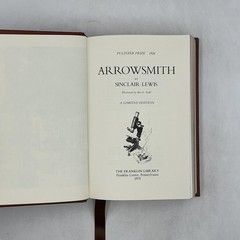 Arrowsmith Sinclair Lewis The Franklin Library 1975 Limited Ed Leather Brown